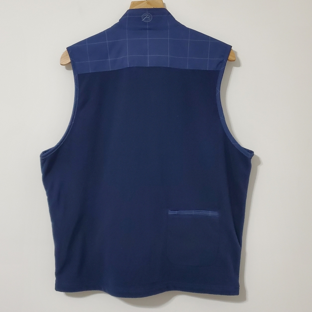 Ahead PGA Carolinas Front Zip Golf Vest Blue Medium - Picture 5 of 11